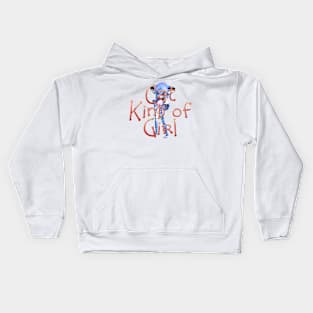 Cat Kind of Girl Kids Hoodie